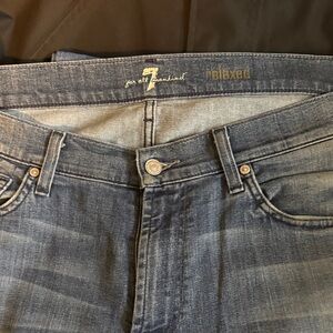 7 For All Mankind Relaxed Fit Denim Jeans waist 36 inseam 32